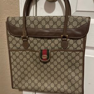 Vintage Gucci tote w/detachable clutch- Sherryline